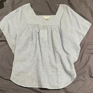 Beach lunch lounge linen blouse - brand new w tags